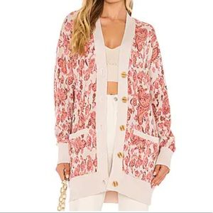 HEMANT & NANDITA Pink and Cream Sweater